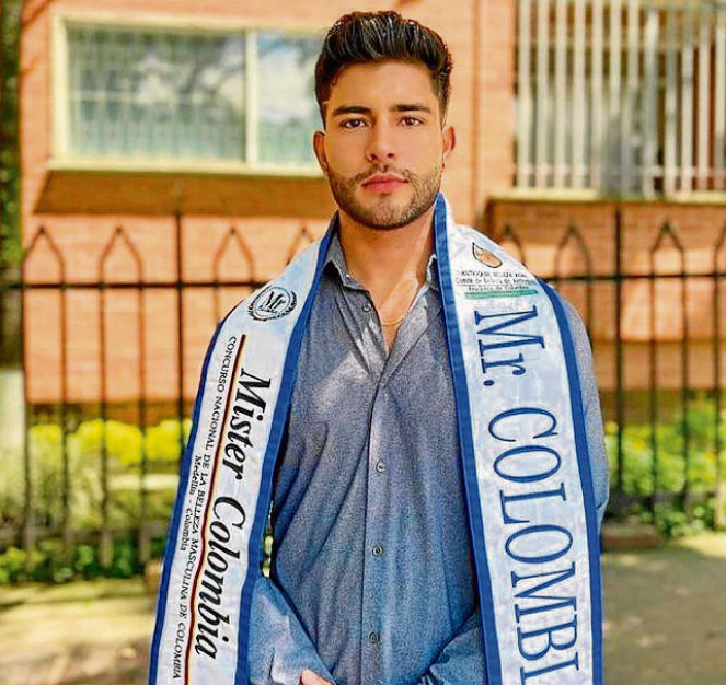 gay sexy model hot white of onlyfans adult actorAndrés Milán Mister Colombia