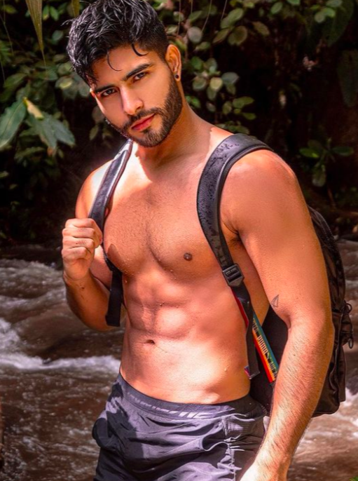 gay sexy model hot white of onlyfans adult actorAndrés Milán Mister Colombia